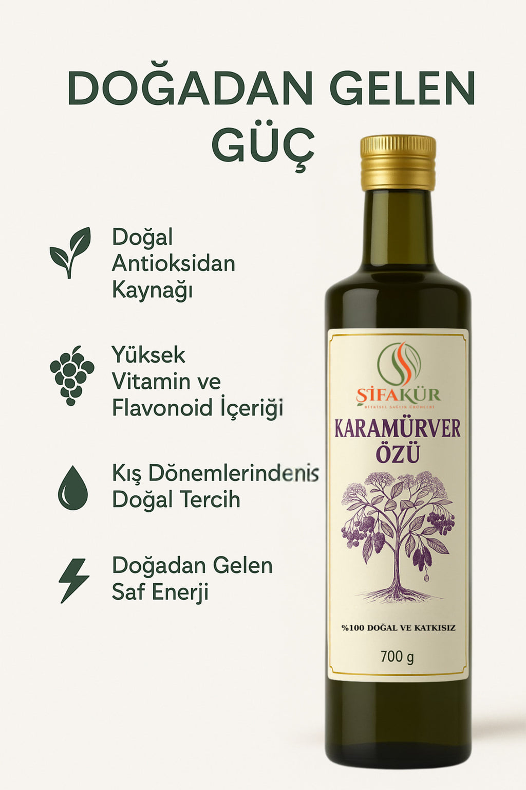 Şifakür Karamürver Özü %100 Doğal Katkısız Rafine Şekersiz Doğal Tatlandırıcı 700g