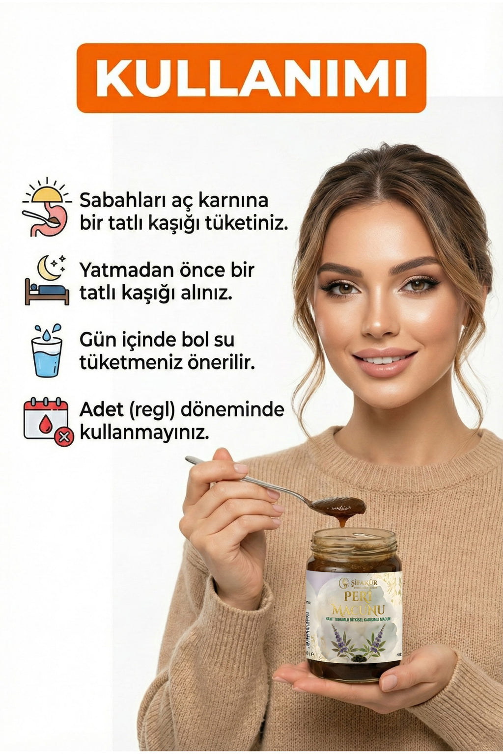 Şifakür Peri Macunu Hayıt Tohumu Kadın Döngü & Hormon Dengeleyici Bitkisel Macun 420g