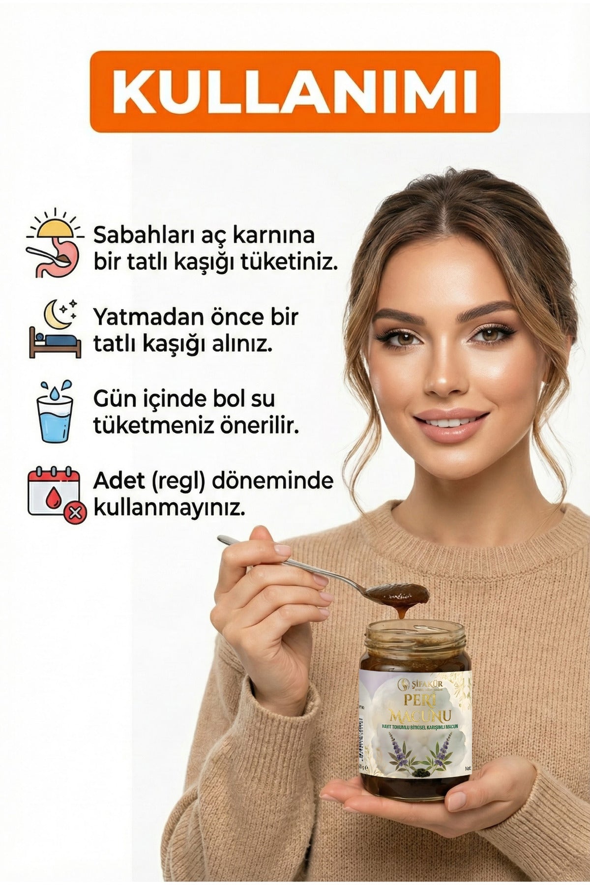 Şifakür Peri Macunu Hayıt Tohumu Kadın Döngü & Hormon Dengeleyici Bitkisel Macun 420g