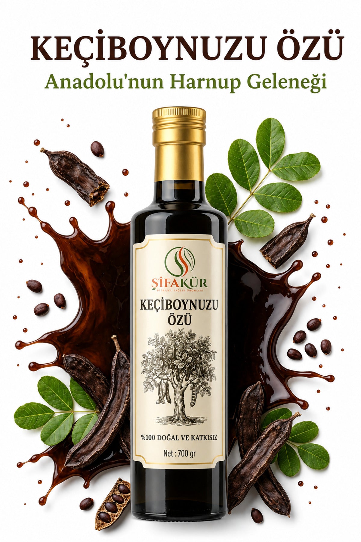 Şifakür Keçiboynuzu Özü %100 Doğal Katkısız 700 g