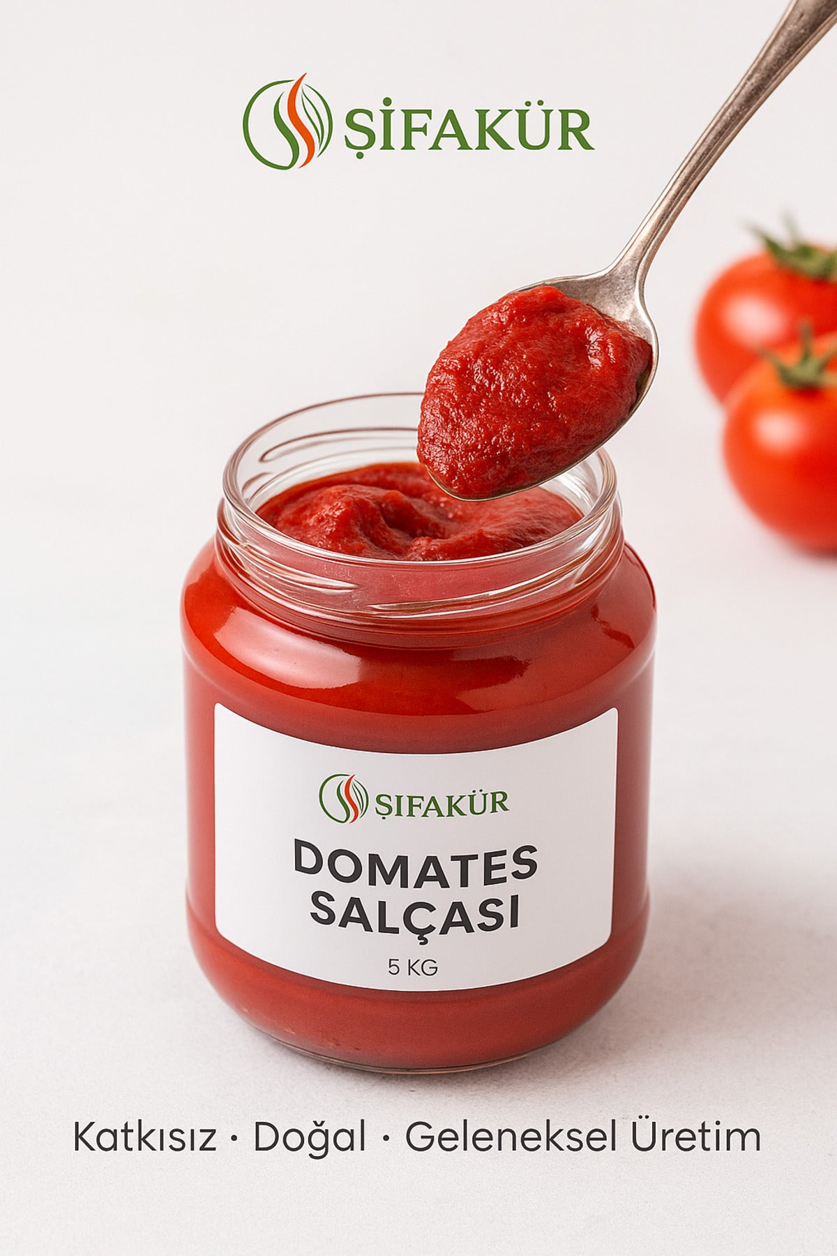 Şifakür Gaziantep Domates Salçası Doğal Güneşte Kurutulmuş Yoğun 5 KG