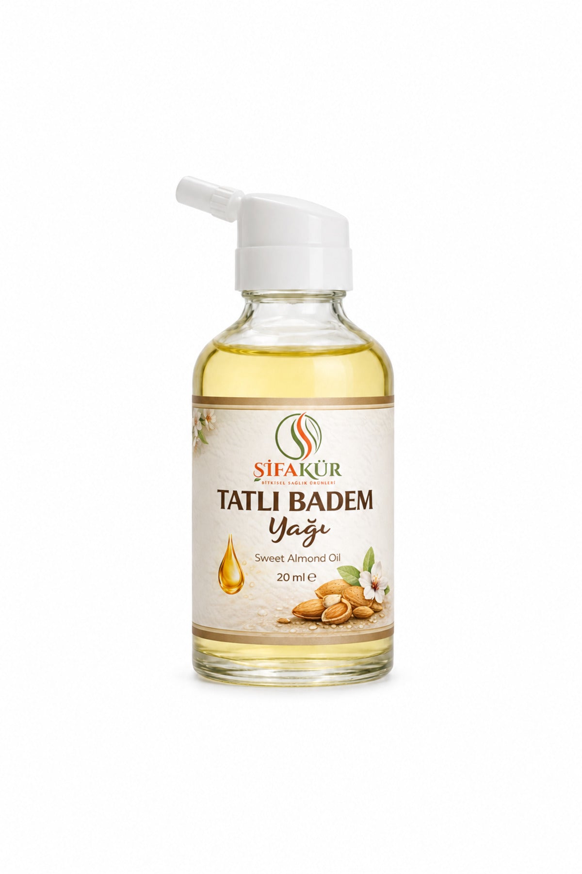 Tatlı Badem Yağı 20 ml Tatlı Badem Bakım Yağı Cilt ve Saç İçin
