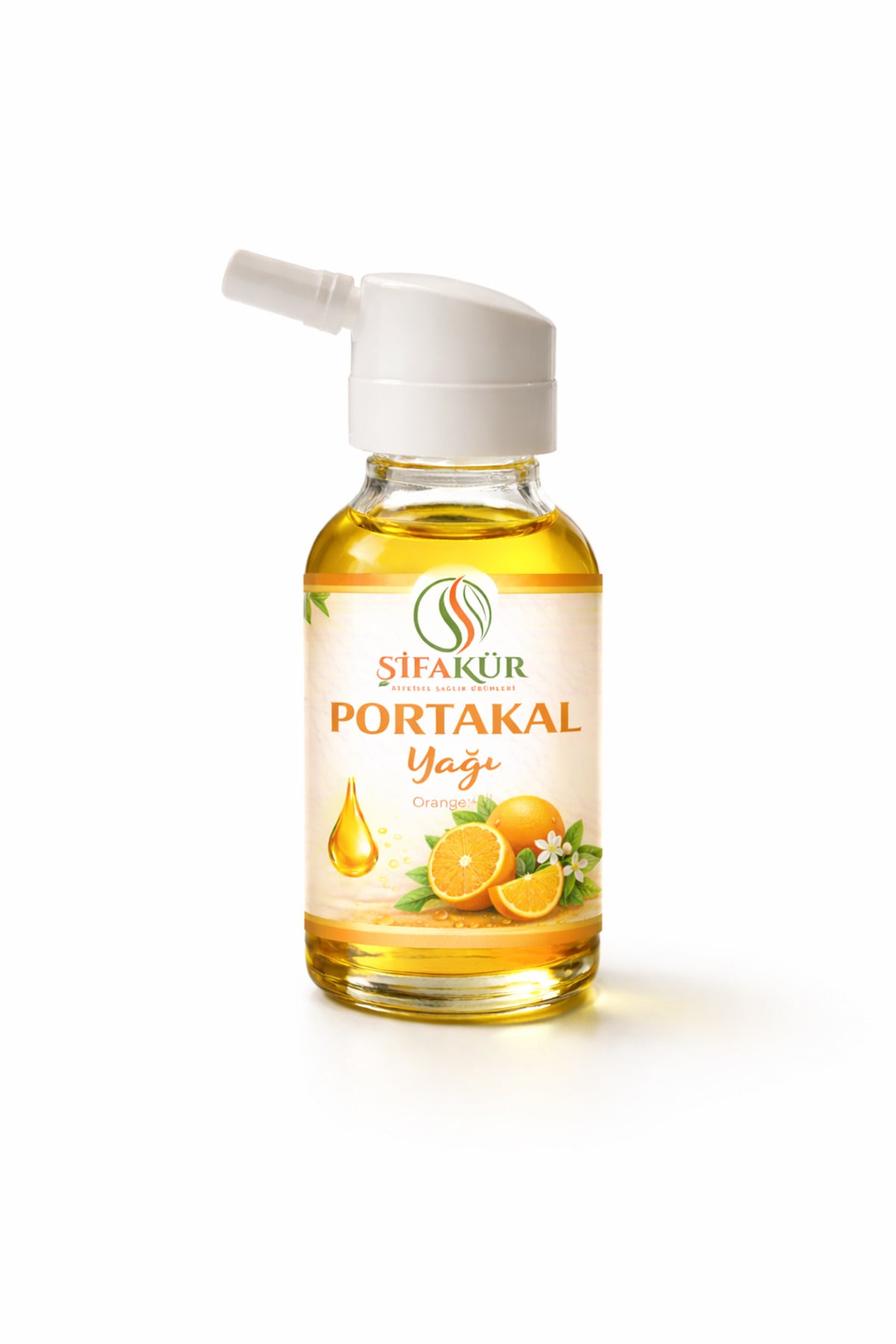 Şifakür Portakal Yağı Saf Doğal Canlandırıcı Cilt, Saç & Masaj Bakımı 20ml