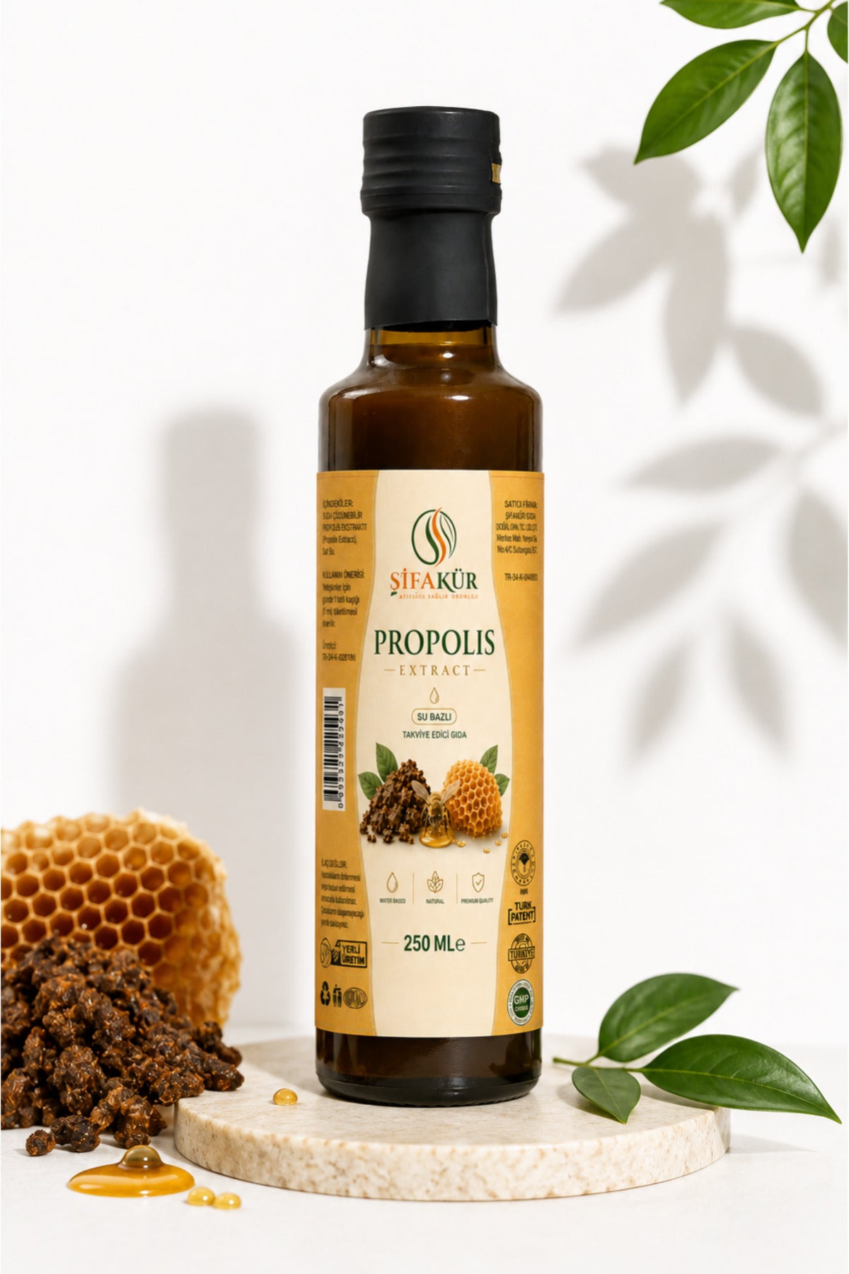 Propolis Ekstraktı 250 ml Su Bazlı ve Suda Çözünebilir