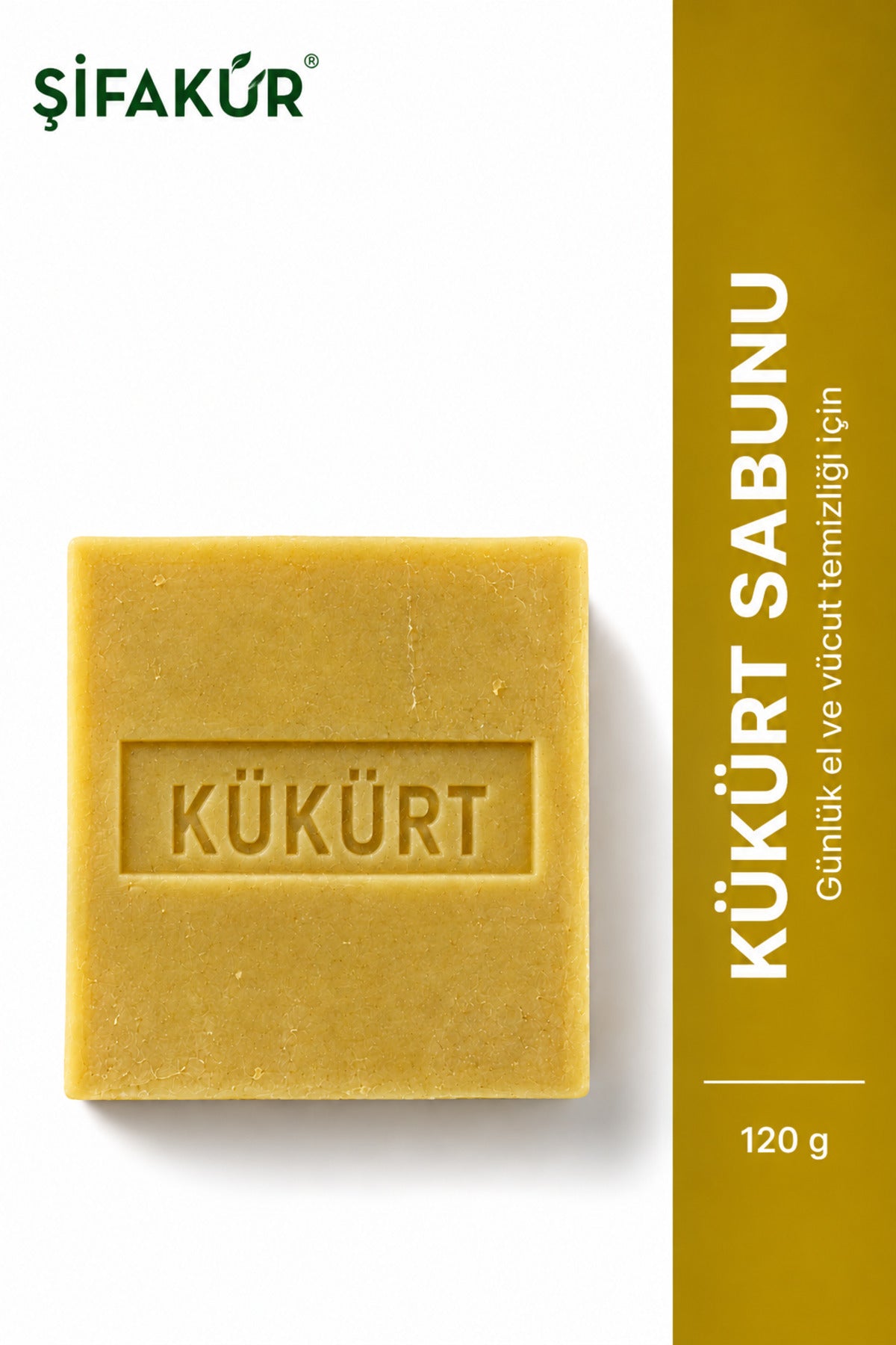Kükürt Sabunu Zeytinyağı Bazlı E Vitaminli El ve Vücut Temizliği 120 g