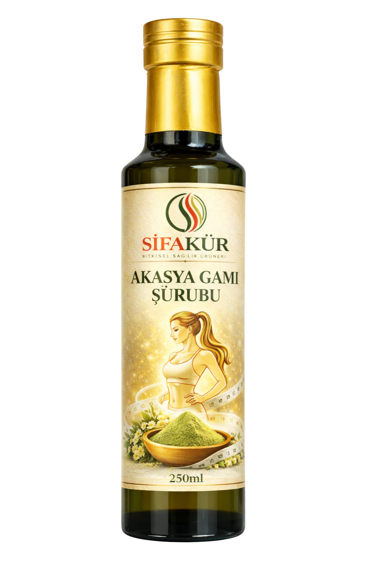 Şifakür Akasya Gamı Şurubu 250 ml | L-Carnitin & Matcha İçerikli Bitkisel Takviye