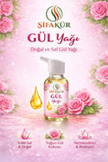 Şifakür %100 Saf Doğal Gül Yağı Damlalıklı Cilt Saç Masaj Bakımı 20ml