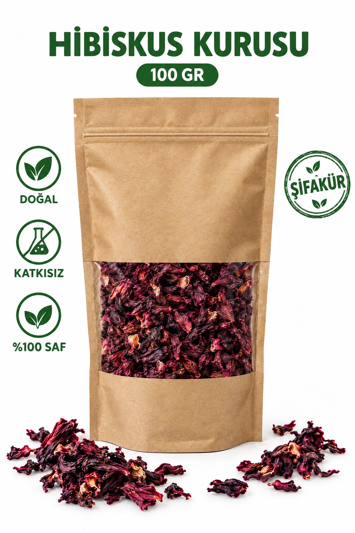 Hibiskus Çayı Bamya Çiçeği Kurusu 100 gr