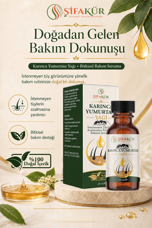 Karınca Yumurtası Yağı Tüy Azaltıcı Tüy Epilasyon Sonrası Serum 20 ml