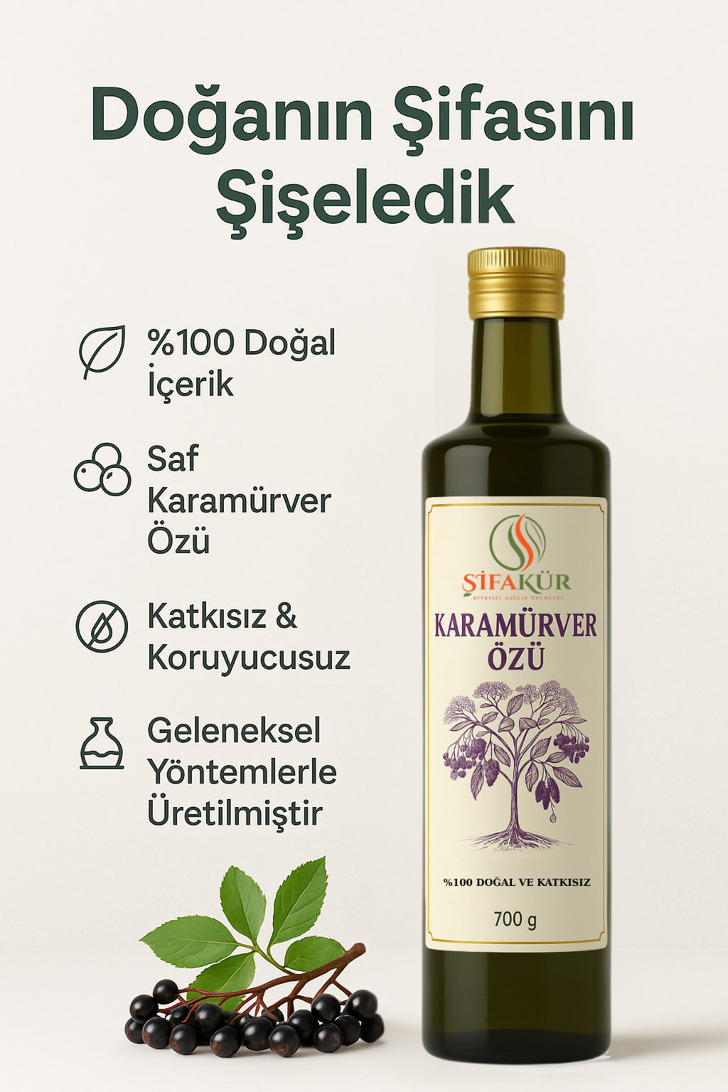 Şifakür Karamürver Özü %100 Doğal Katkısız Rafine Şekersiz Doğal Tatlandırıcı 700g