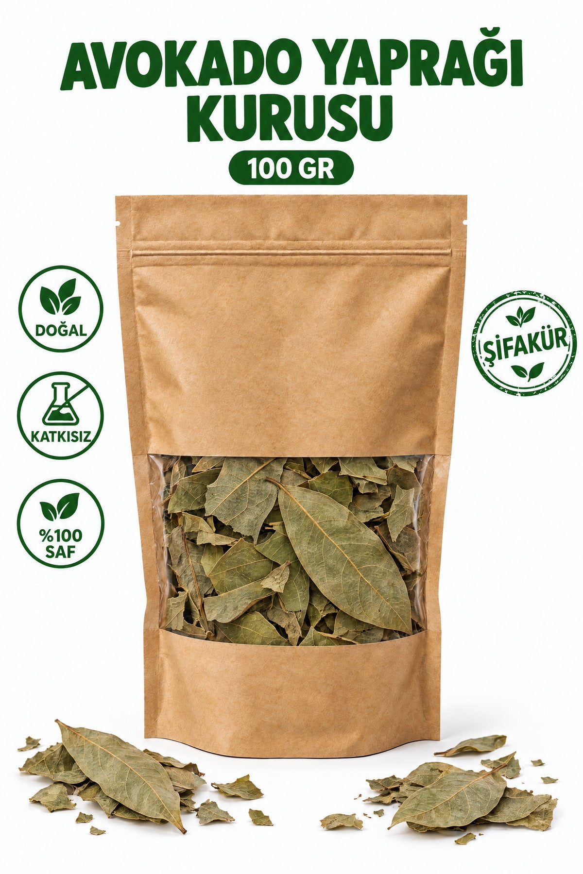 Avokado Yaprağı Kurusu Avokado Çayı 100 gr