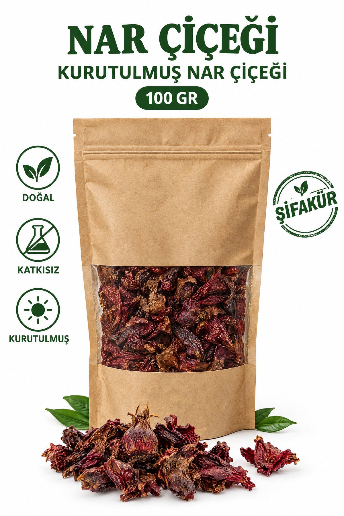 Nar Çiçeği Kurusu Kuru Nar Çiçeği 100 gr