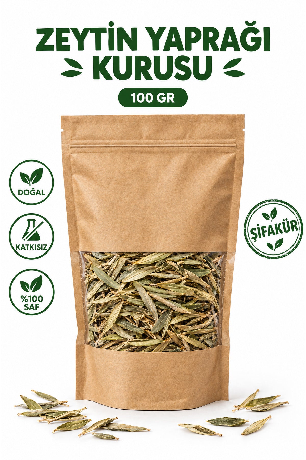 Zeytin Yaprağı Kurusu Zeytin Yaprağı Çayı 100 gr