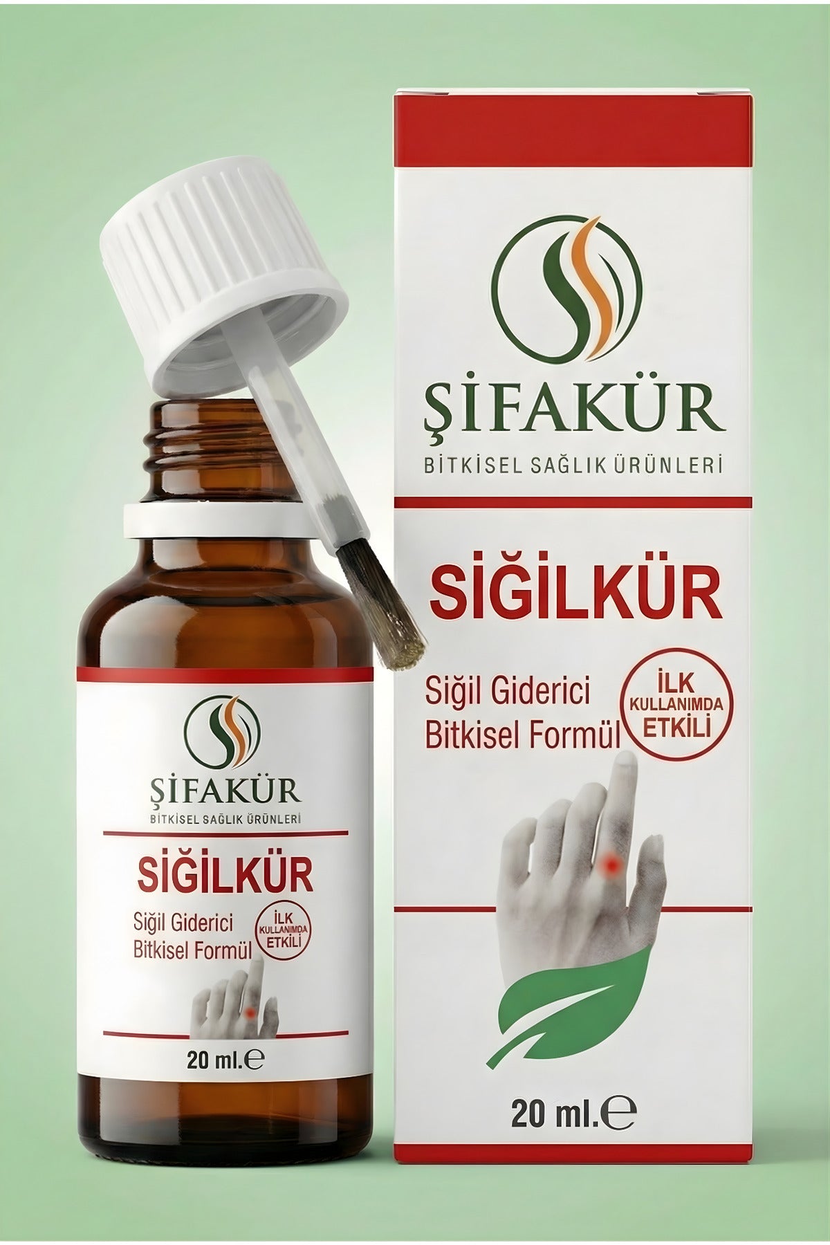 Siğilkür Siğil Giderici Bitkisel Solüsyon 20ml - Törpü ve Koruyucu Pedli Tam Bakım Seti
