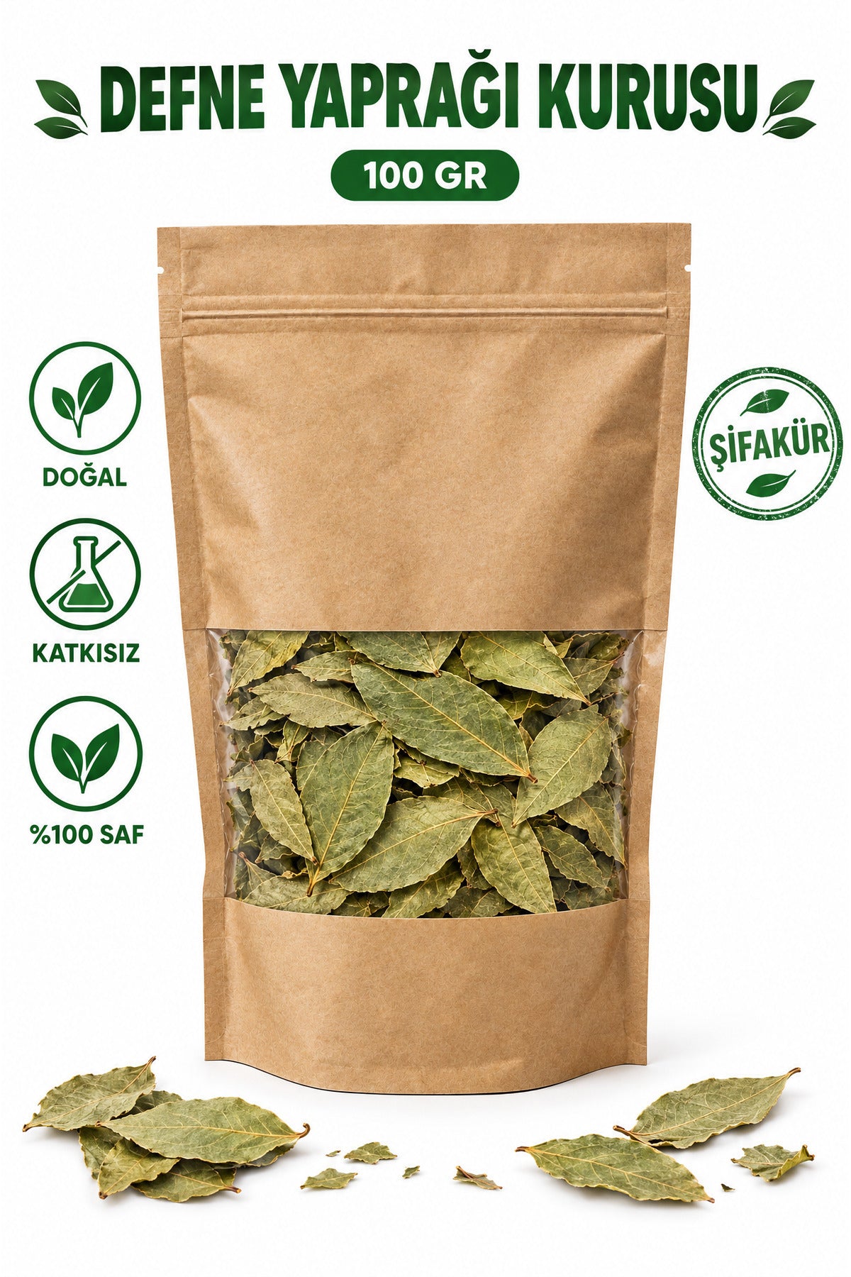 Defne Yaprağı Kurusu Kuru Defne 100 gr