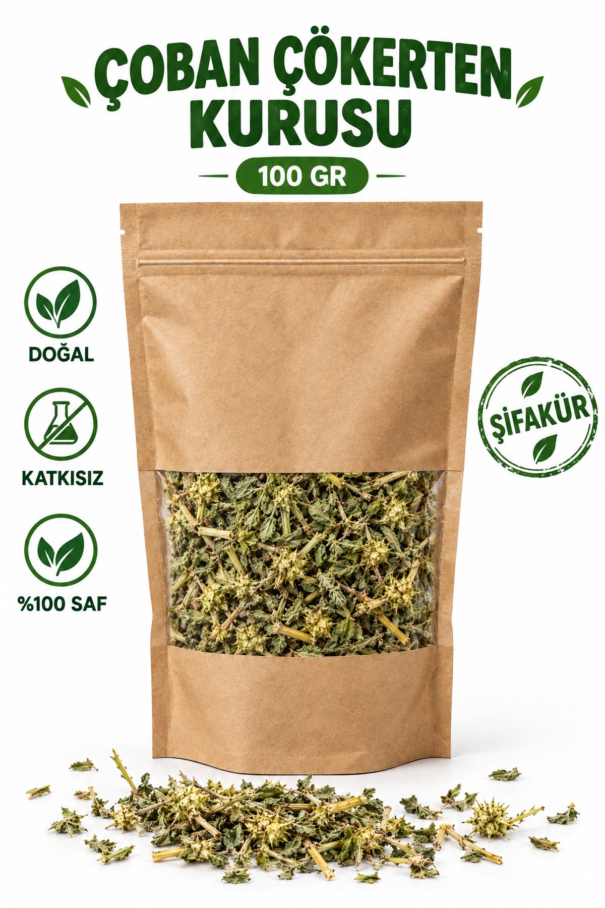 Çoban Çökerten Otu Demir Dikeni Kurusu 100 gr
