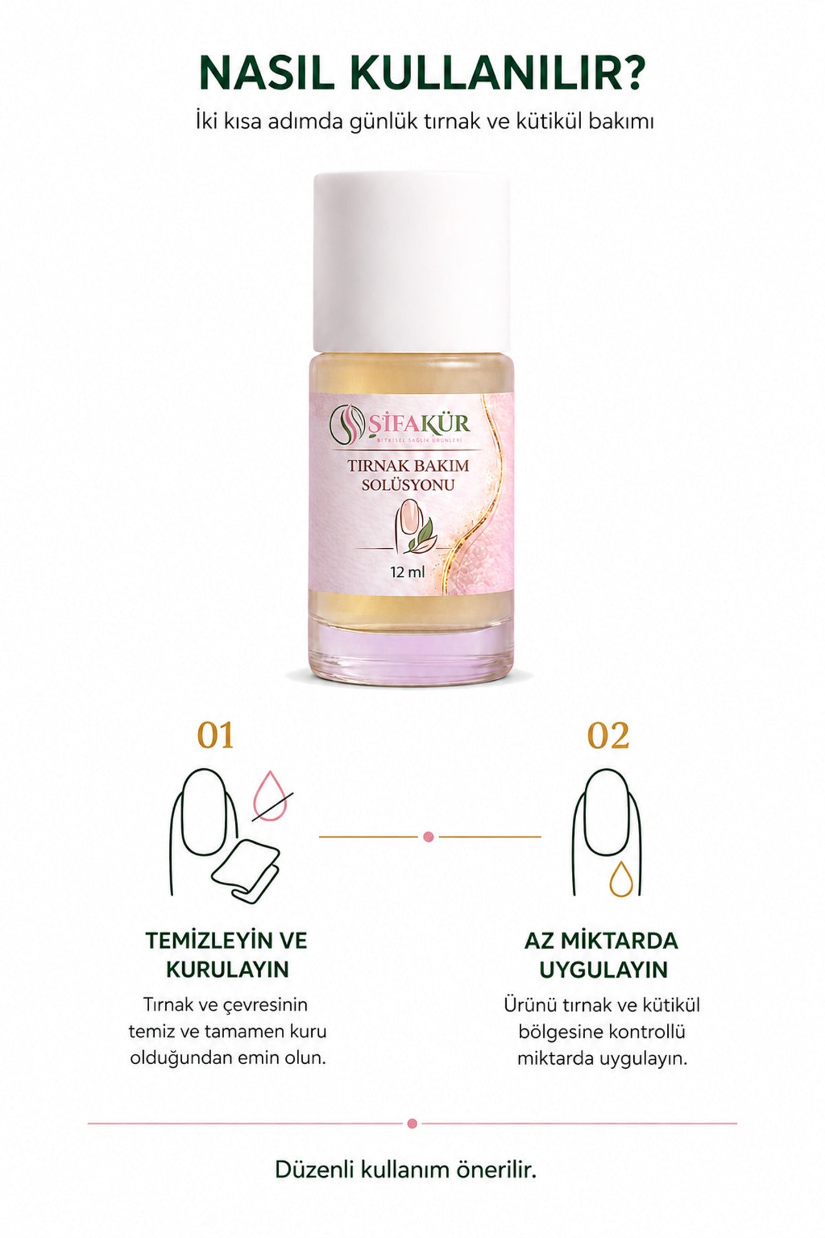 Tırnak Bakım Yağı 12 ml Çay Ağacı ve Jojoba Yağlı Kütikül Serumu