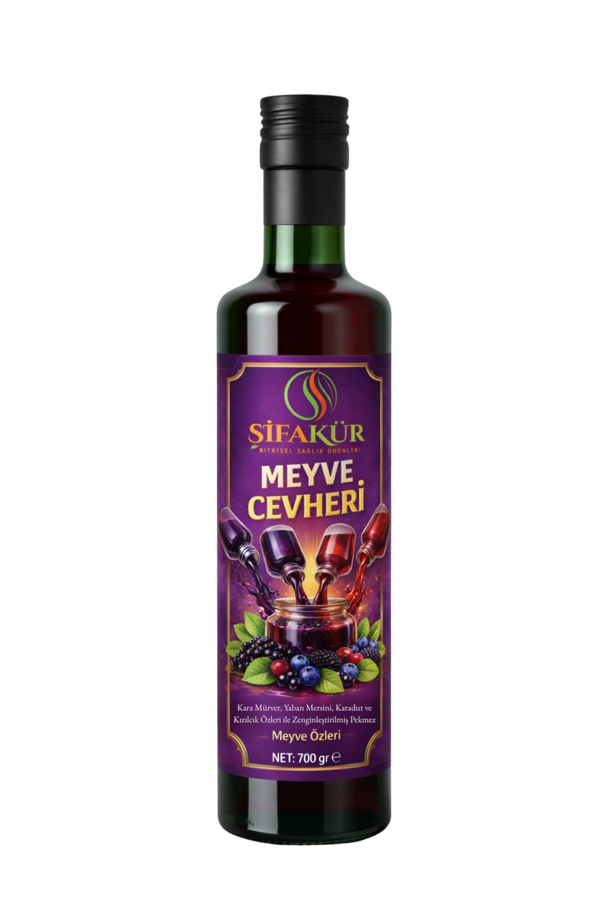 Şifakür Meyve Cevheri Pekmez 4 Orman Meyveli 700g Kahvaltılık ve Tatlı Lezzeti